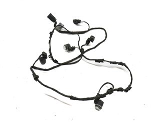2011 BMW 740i (F02) FRONT PARK ASSIST PDC SENSOR SET/4 w/HARNESS (White) — exact item pictured